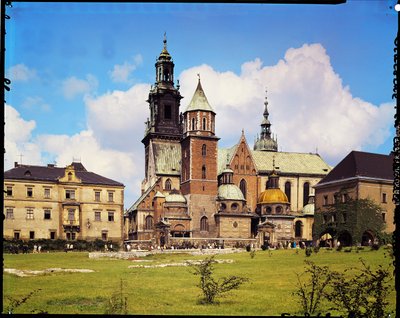 Vista de la Catedral de Wawel de Polish School